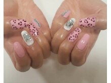 チェリー(Cherry)/【ヒョウ柄ネイル】