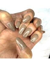 フローラル ビューティー(Floral-Beauty)/グレージュ/ワンカラー/春ネイル