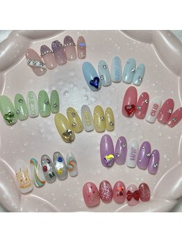 嵐ライブ推し活ネイル¥7500