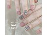【キラキラネイル】ワンカラー/フラッシュ+埋め尽くし ¥7500→¥6500
