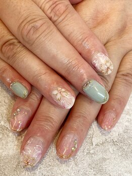 ガーデン ヘア&エステ&ネイル Garden/桜デザイン