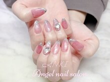 エンジェルネイルサロン(Angel nail salon)/マグネットガラスフレンチ