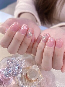 ピンクハルナネイル(pink haruna nail)/ナチュラルピンクネイル