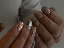 ミニョン 北堀江(mignon)/マグネット×マット 一癖ネイル