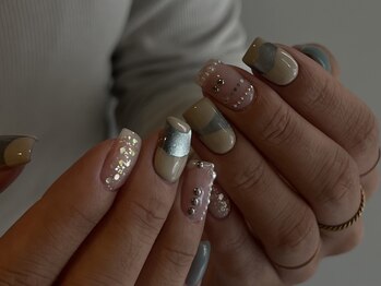 ミニョン 北堀江(mignon)/マグネット×マット 一癖ネイル