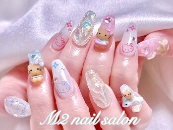 エムズ ネイルサロン(M2)/アシメトリーカラー日焼けキティ