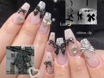 リボンいっぱい冬ネイル!