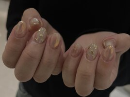 冬ネイル　ハートネイル /錦糸町