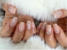 アンルボネイルアイラッシュ(anlubon)/フラワーニュアンスネイル