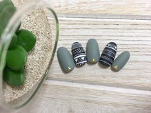 アイラッシュアンドネイル専門店 クラル(CURAR)/手書きアートネイル￥9980