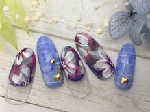 コルジャ(CORUJA)/ネイビー大人フラワー☆9350