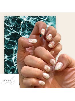 アヤネイルズ アンド アイラッシュ(AYA NAILZ.&Eyelash)/オシャレフレンチネイル