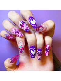 pink×purpleスカルプ