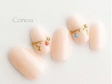 コノア(conoa)/ゴールドアクセサリーネイル