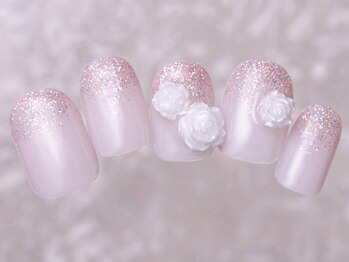 アイネイルズ 町田店(I nails)/ピンクラメグラバラ10480円