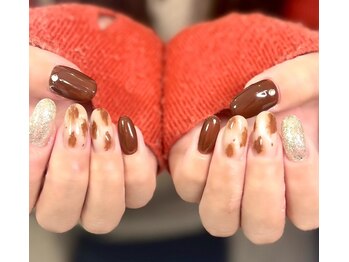 アニマル柄/ブラウン/ニュアンス