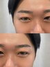 メンズ【学割24】眉毛wax +カット +毛量調節