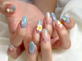 プルメリアネイル/ハワイネイル