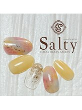 ネイルアンドアイラッシュサロン ソルティ 寺田町(salty)/タイダイネイル