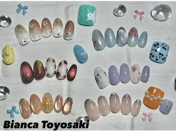 ビアンカ 沖縄豊崎店(Bianca)の写真/《シンプル～トレンドデザイン、豊富にご用意♪》初回オフ無料/カラーチェンジ◎ネイルをお得に楽しめる☆