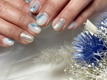 サロンドフォーエイチ(salon de 4H)/シルバー×ブルーの冬ニュアンス