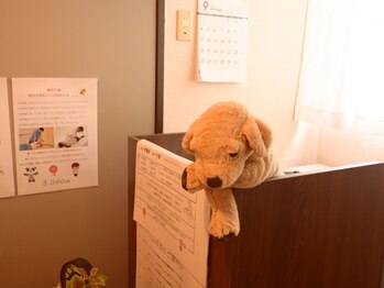 成瀬ソノダ整体室101/ぬいぐるみの看板犬がお出迎え☆