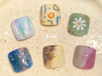 ネイルサロン トゥデイ 心斎橋店(Today)/foot art ¥9500~