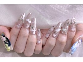 クリスマス推しネイル