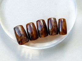 ニュアンスべっこうネイル