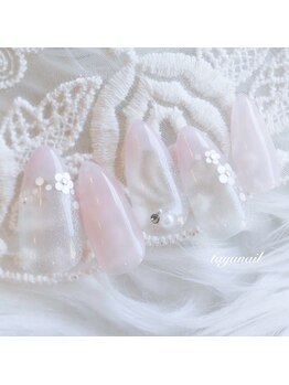 パラジェルピンクフレンチネイル