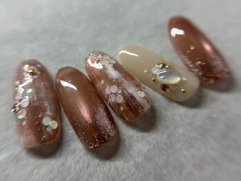 ネイルサロン マハロ(Nail salon MaHaLo)/4★4月マンスリーデザイン¥6950