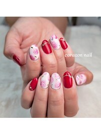 HAND120分コース☆ローズネイル