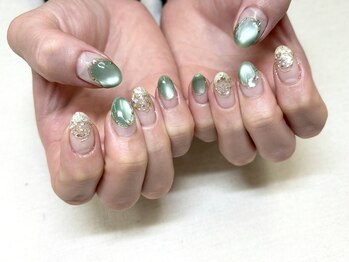 カーラ(＆cara)の写真/オフ毎回無料♪季節のトレンドアートデザイン豊富★大人気♪ニュアンスコース¥8470→¥7700