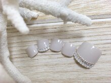 アイラッシュアンドネイル専門店 クラル(CURAR)/大人フットネイル￥7980