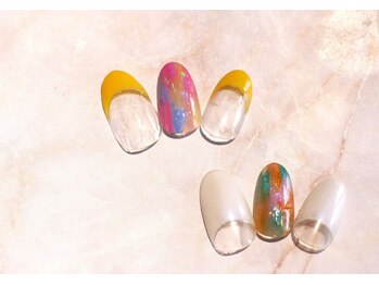 ブリオン 六本松店(Bullion)/カラフルシャギーネイル