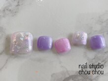 ネイルアンドアイラッシュスタジオ シュシュ(chouchou)/春夏秋冬・フットネイル