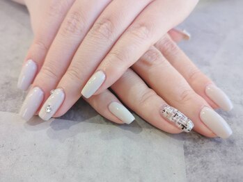 朱花 プルバイシュカ(fle by 朱花)/ツイードネイル