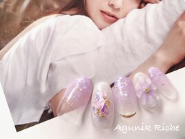 【ぷっくりフラワーネイル】