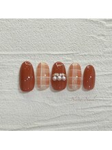 ナナネイル(Nana.Nail)/ギンガムチェックネイル