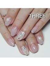ネイルアンドまつげエクステ専門サロン スリー(THREE)/クリスマスネイル初回￥8100