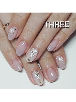 ネイルアンドまつげエクステ専門サロン スリー(THREE)/クリスマスネイル初回￥8100