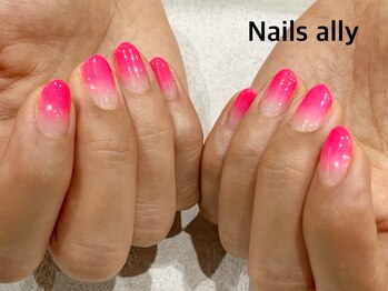 ネイルズアリー 立川店(Nails ally)/ネオン×サマー×グラデ×夏