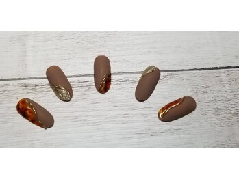 べっ甲・ニュアンスネイル♪