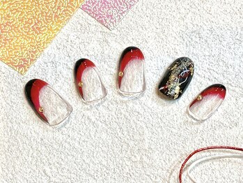 ハーフバックス 堀之内店/和ネイル