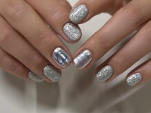 ネアー 新潟(NEER)/キラキラ落書きネイル