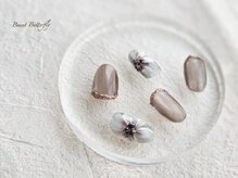 ネイルサロン スクール ビュートバタフライ 相模大野店(BEAUT BUTTERFLY)/大人フラワーネイル