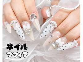 長さだし/ガーリー/ドット