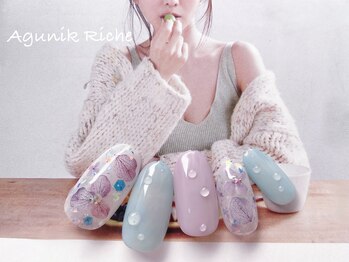 アグニークリッシェ(Agunik Riche)/【紫陽花ネイル】