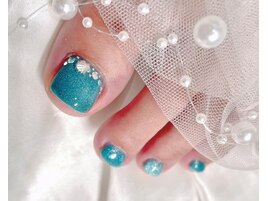 フット　ブルーネイル　シェル