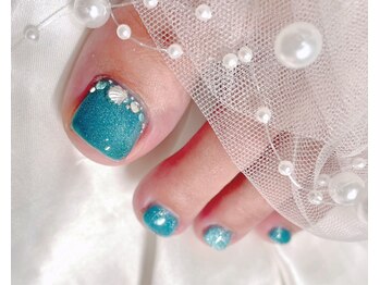 ジョアアンジェ 福島店(joieange)/フット ブルーネイル シェル